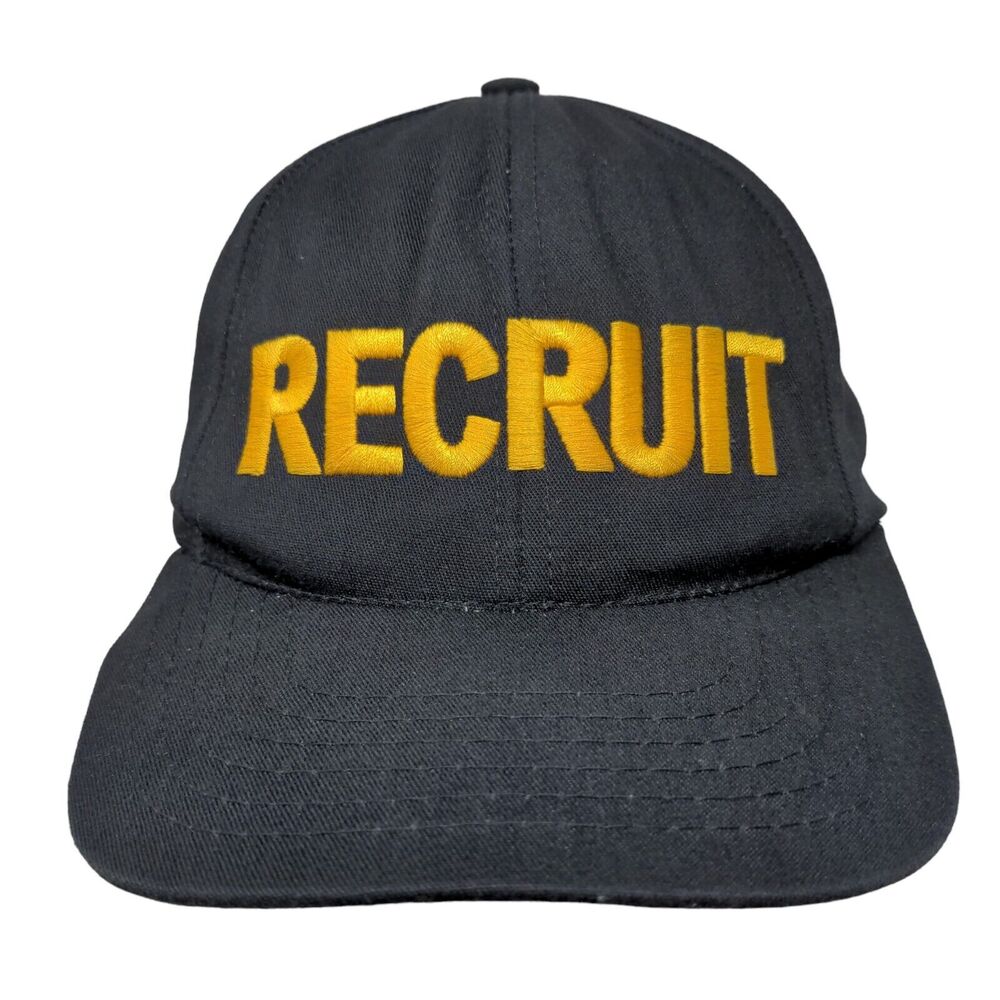 Recruit Snapback Hat Blue OSFA Adjustable Embroidered 6 Panel Legend